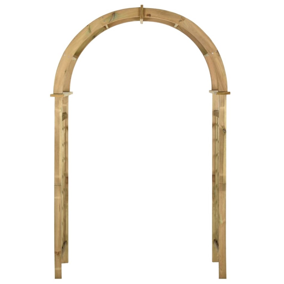 Arco de celosía de madera de pino verde