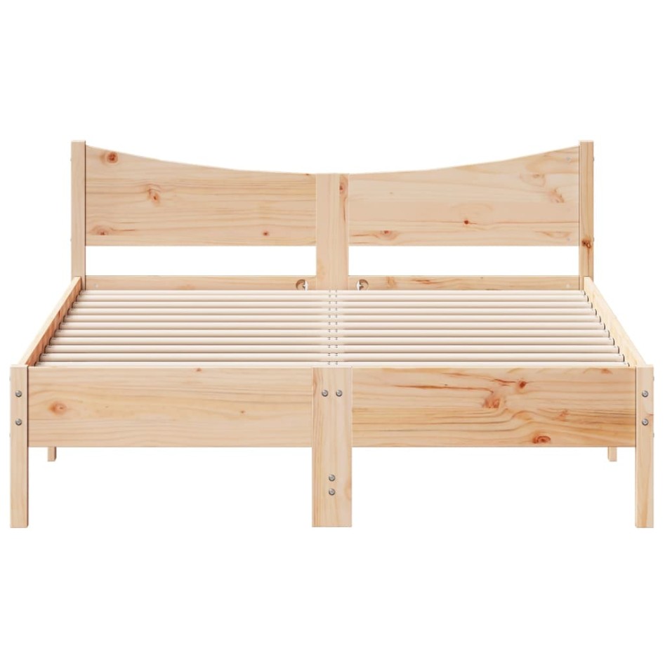 Estructura de cama madera maciza de pino 120x190