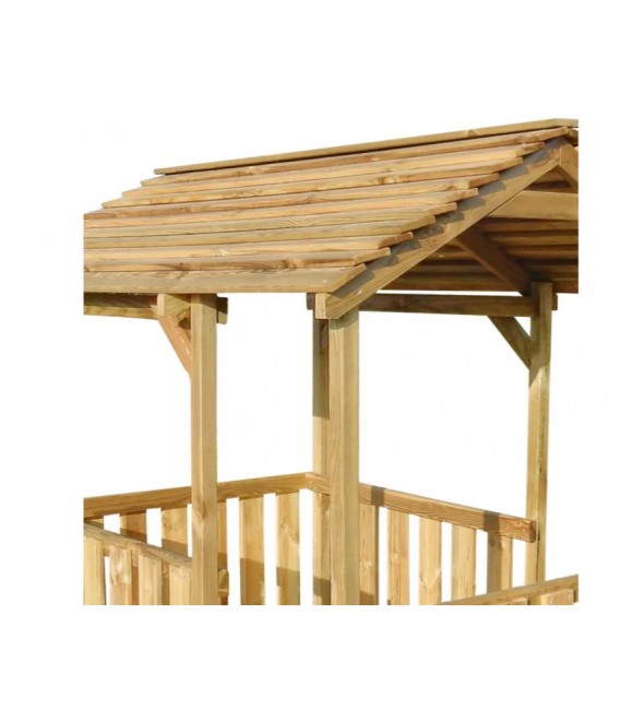 Casa de juegos de jardín de madera de pino,Modelo Simtal