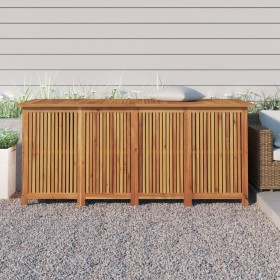 Caja de almacenaje de jardín madera maciza acacia 175x80x75