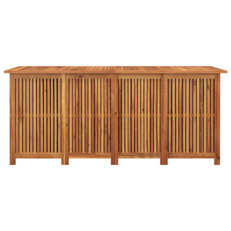 Caja de almacenaje de jardín madera maciza acacia 175x80x75