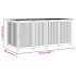 Caja de almacenaje de jardín madera maciza acacia 175x80x75