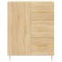 Aparador alto madera contrachapada color roble 69,5x34x180