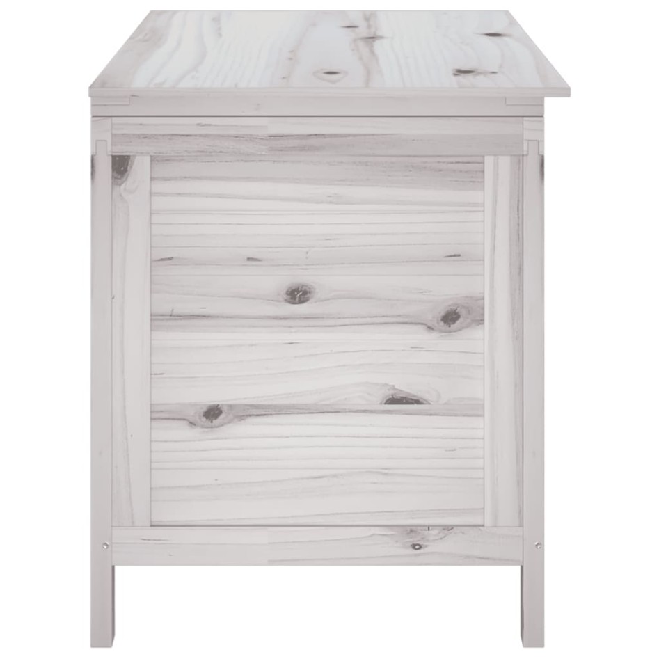 Arcón de jardín madera maciza abeto blanco 99x49,5x58,5