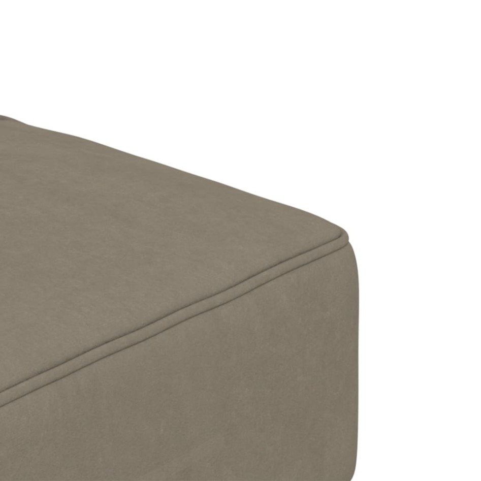Sofá cama de 2 plazas con dos almohadas terciopelo gris