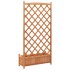 Jardinera con enrejado de madera maciza de abeto