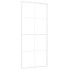 Puerta corredera ESG vidrio y aluminio blanca 90x205