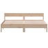 Estructura de cama con cabecero madera maciza de pino