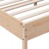 Estructura de cama con cabecero madera maciza de pino