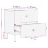 Mesitas de noche 2 uds madera maciza de mango 40x33x46
