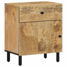 Mesita de noche madera maciza de mango 50x33x60