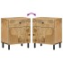 Mesita de noche madera maciza de mango 50x33x60
