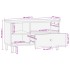 Mueble de TV madera maciza de mango 80x33x46