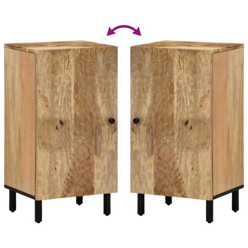 Armario auxiliar madera maciza de mango 40x33x75