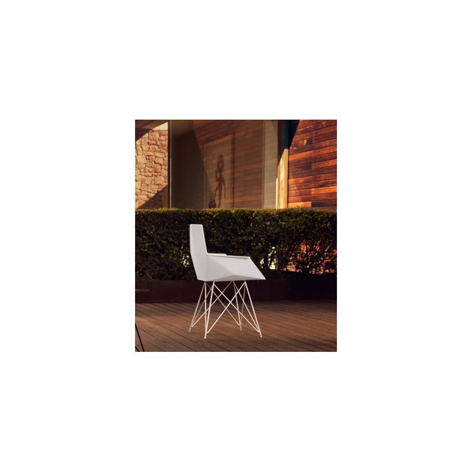 Sillón de diseño, modelo Faz base inox