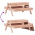 Mesa de pícnic con arenero de niños madera maciza