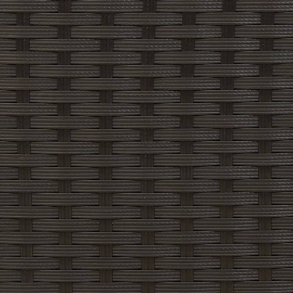 Sofá de jardín 2 plazas con toldo y taburetes ratán PE