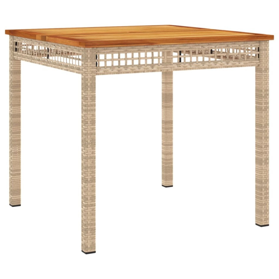 Set comedor de jardín 5 pzas con cojines ratán sintético