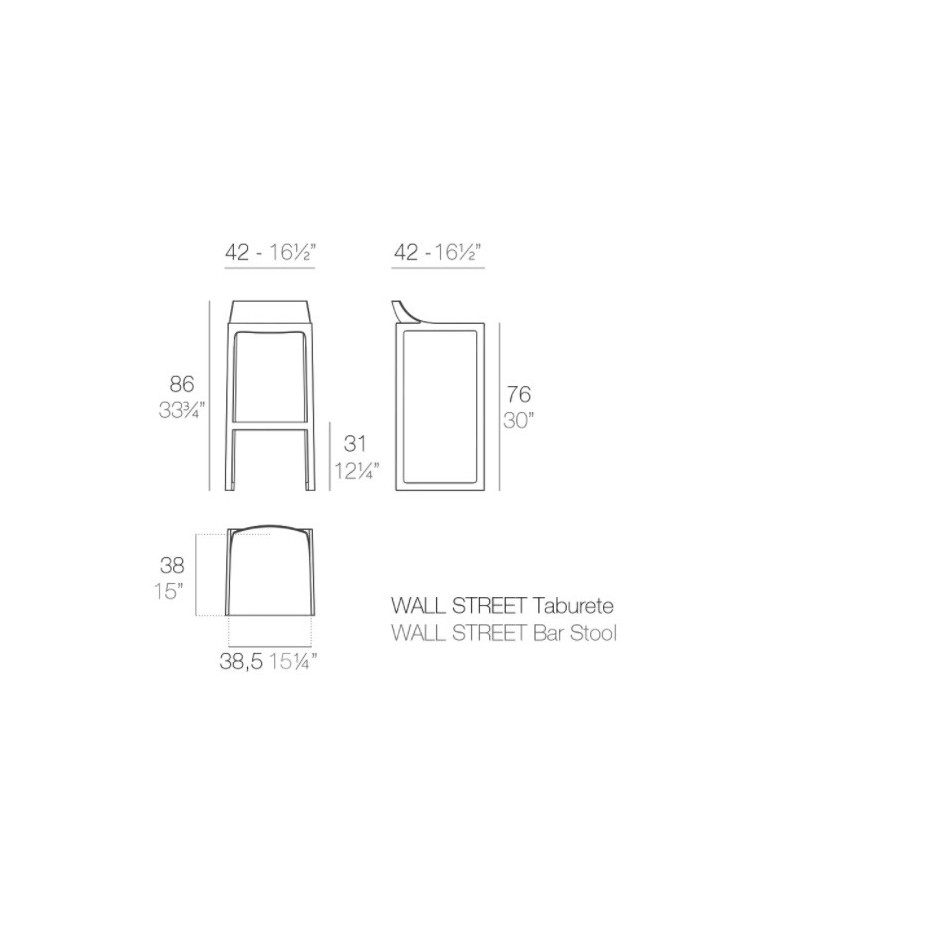 Wall Street Taburete