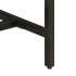 Mesa consola madera maciza mango rugosa y hierro 110x30x75