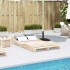 Tumbona de madera maciza de pino 205x110x31,5