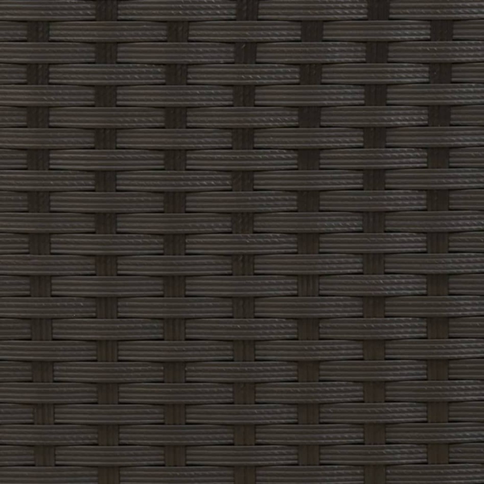 Tumbonas con mesita 2 unidades ratán sintético