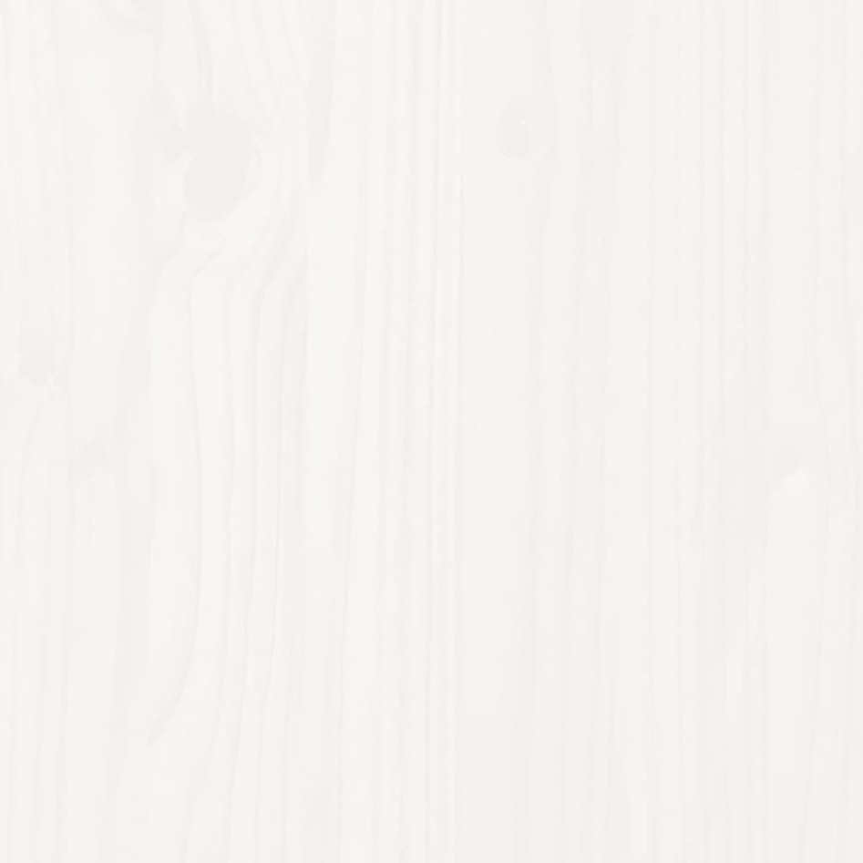 Tumbona de madera maciza de pino blanca 205x70x31,5