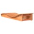 Tumbonas madera maciza de pino marrón 2 uds 205x60x31,5
