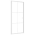 Puerta interior vidrio EGS y aluminio blanco 93x201,5