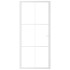 Puerta interior vidrio EGS y aluminio blanco 93x201,5