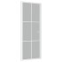 Puerta interior de vidrio y aluminio blanco mate 83x201,5