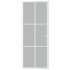 Puerta interior de vidrio y aluminio blanco mate 83x201,5
