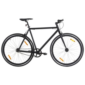 Bicicleta de piñón fijo negro 700c 51