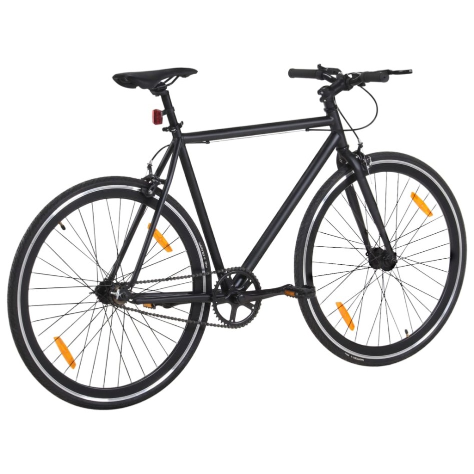 Bicicleta de piñón fijo negro 700c 51