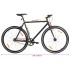 Bicicleta de piñón fijo negro 700c 51