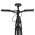 Bicicleta de piñón fijo negro y naranja 700c 59