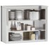 Armario de pared de cocina con estantes acero