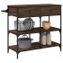 Carrito de cocina madera ingeniería marrón roble 105x42x95