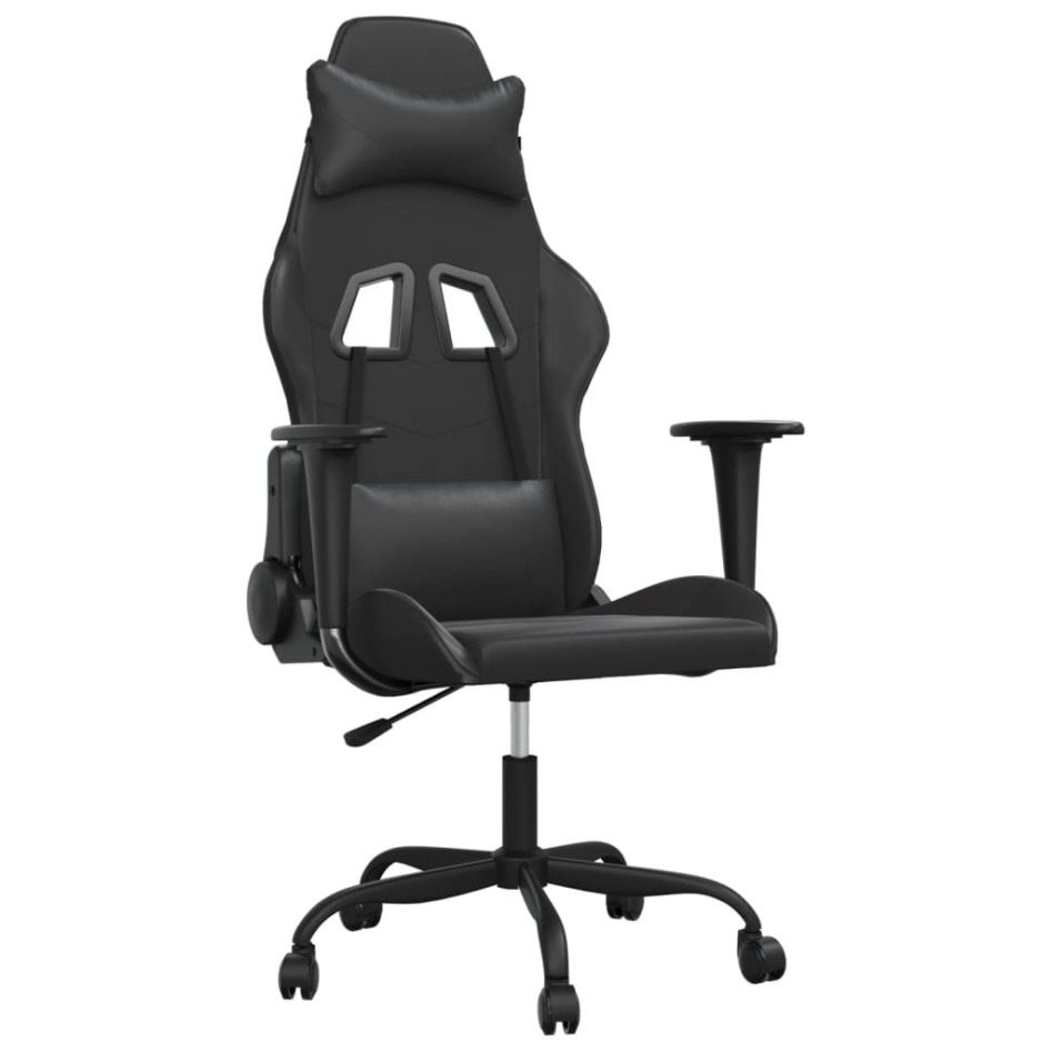 Silla gaming con masaje cuero sintético
