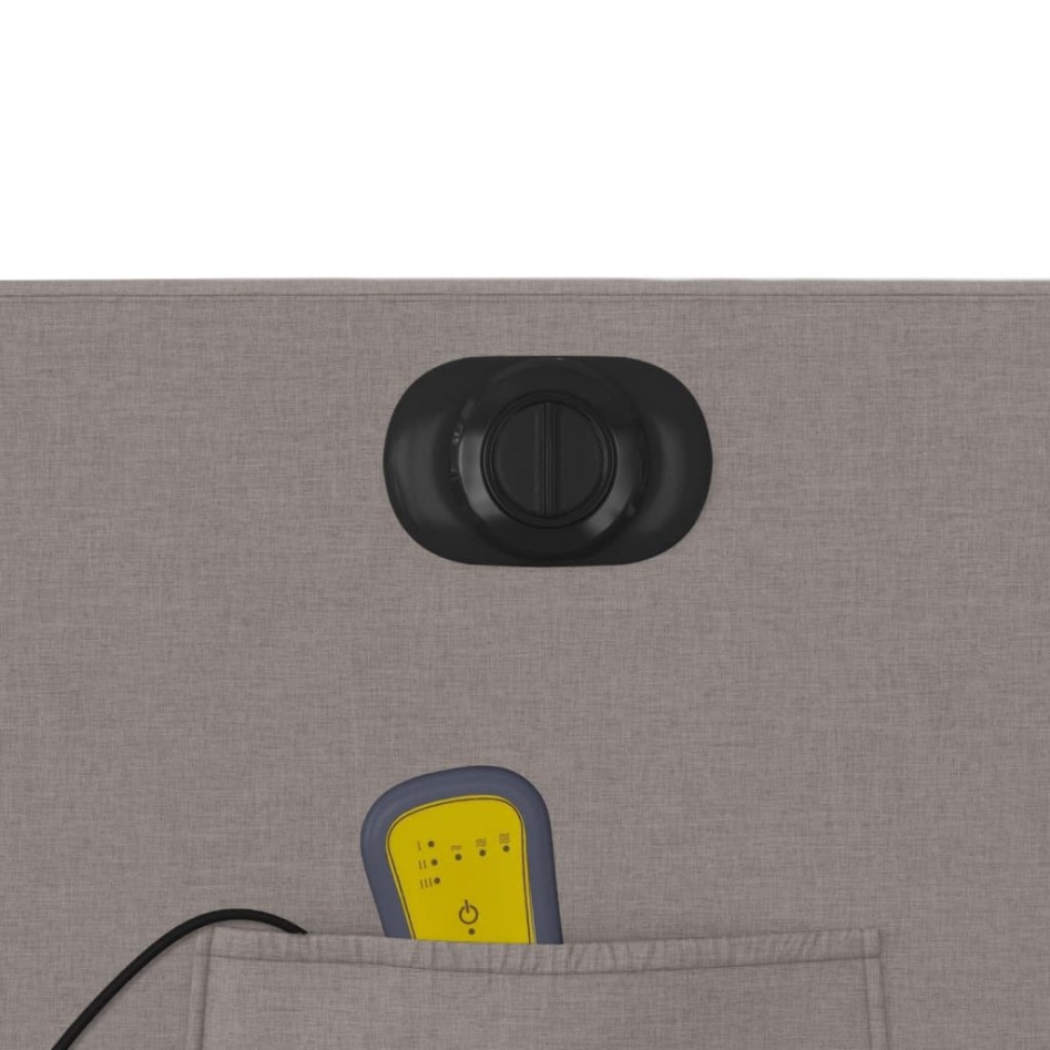Sillón reclinable de masaje eléctrico tela gris
