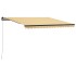 Toldo manual retráctil con LED amarillo y blanco 400x300