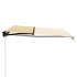 Toldo manual retráctil con LED amarillo y blanco 400x300