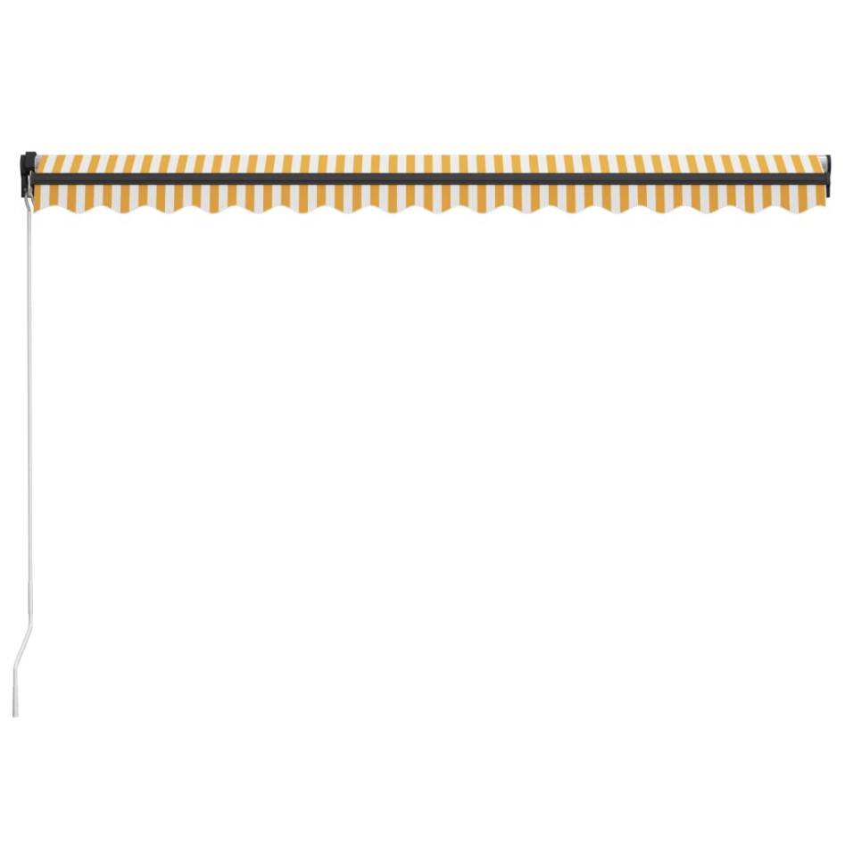 Toldo manual retráctil con LED amarillo y blanco 400x300