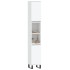Armario de baño madera contrachapada blanco 30x30x190