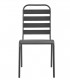 Mesa y sillas bistró de jardín 3 piezas acero gris oscuro,Modelo Soreo 3