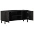 Mueble de TV madera maciza de mango negro 105x33x46