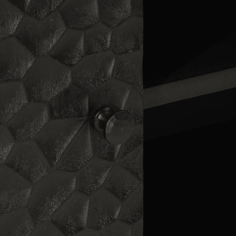 Mueble de TV madera maciza de mango negro 105x33x46