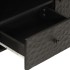 Mueble de TV madera maciza de mango negro 105x33x46