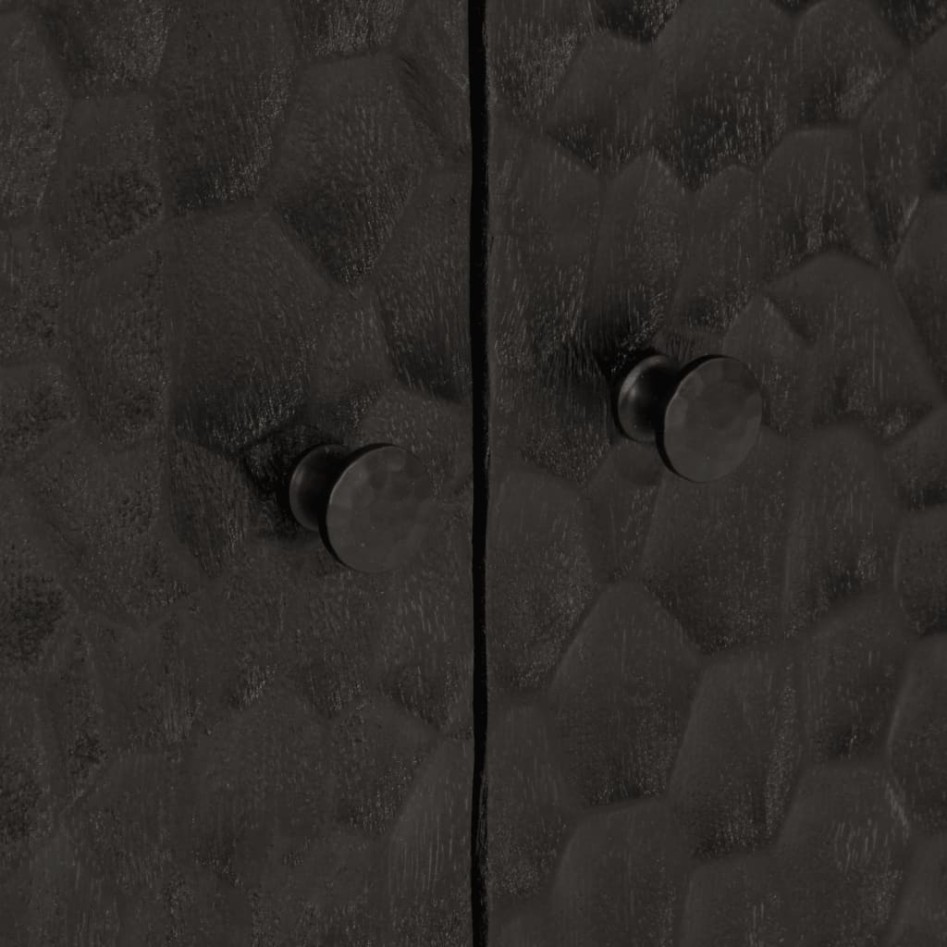 Aparador madera maciza de mango negro 60x33x75