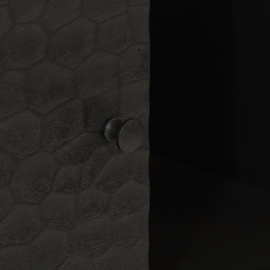 Aparador madera maciza de mango negro 80x33x75